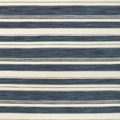 LEE JOFA 2017143.501.0 ENTOTO STRIPE MARINE/IVORY Fabric - Eade's Wallpaper