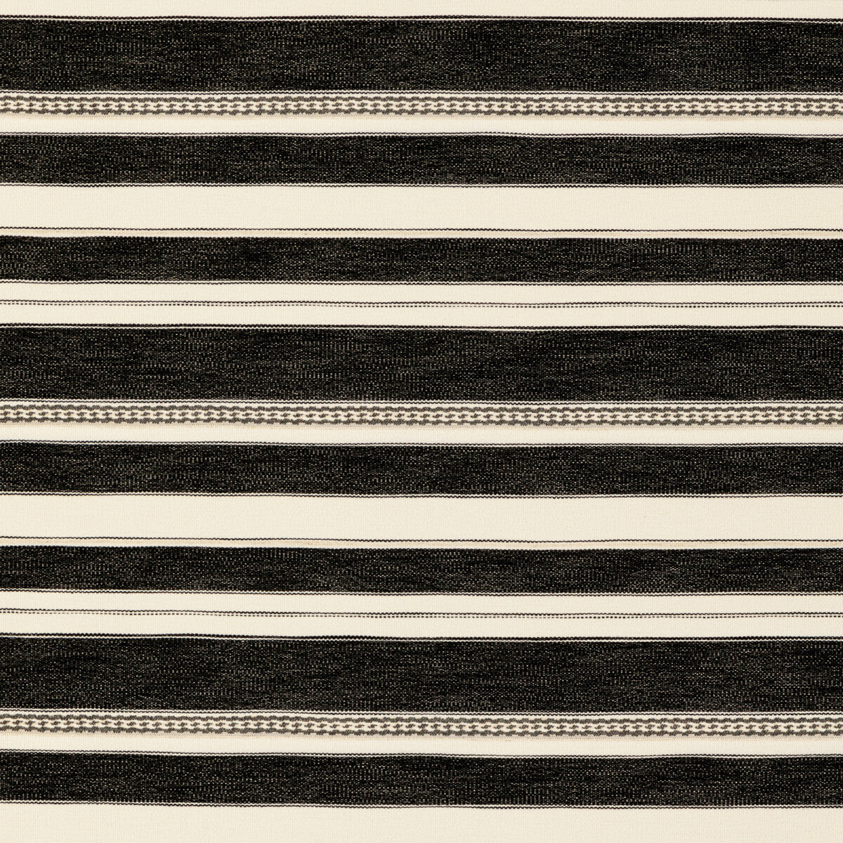 LEE JOFA 2017143.811.0 ENTOTO STRIPE IVORY/BLACK Fabric - Eade's Wallpaper
