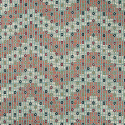 LEE JOFA 2017145.539.0 ADDIS ABABA AQUA/MULTI Fabric - Eade's Wallpaper