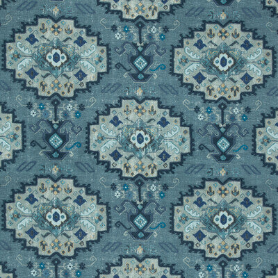 LEE JOFA 2017150.155.0 TURKANA MARINE/SKY Fabric - Eade's Wallpaper