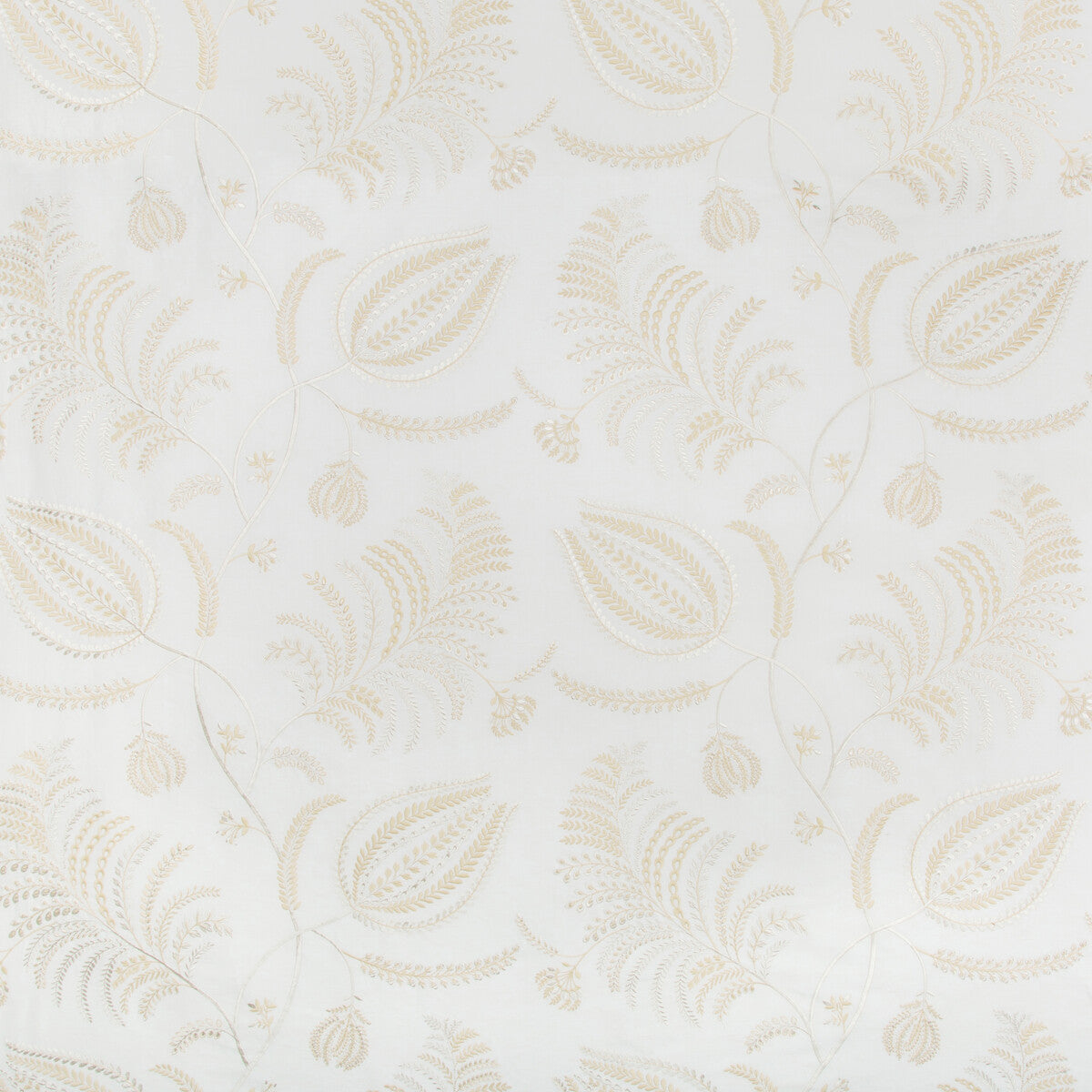 LEE JOFA 2017158.16.0 PALMERO EMB IVORY/BEIGE Fabric - Eade's Wallpaper