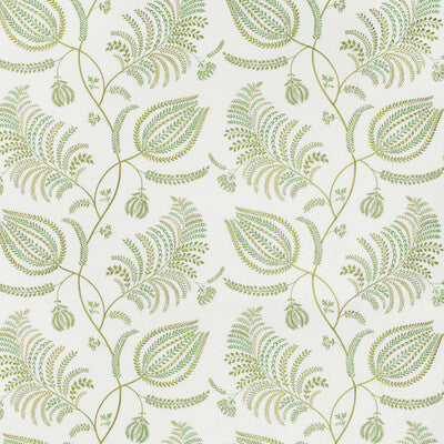 LEE JOFA 2017158.23.0 PALMERO EMB IVORY/LEAF Fabric - Eade's Wallpaper