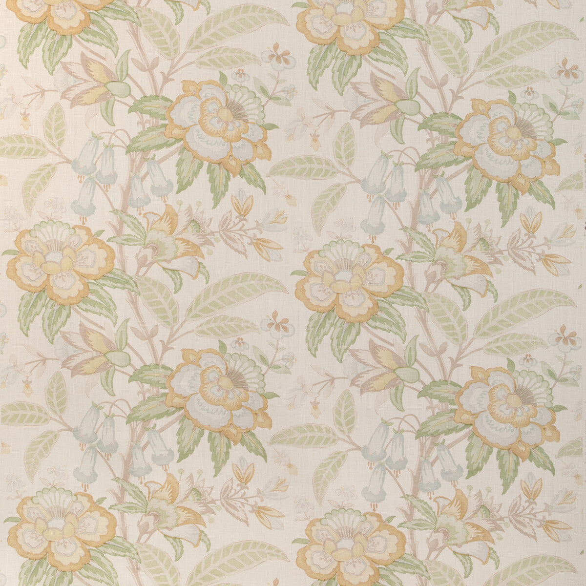 LEE JOFA 2017164.423.0 DAVENPORT PRINT GOLDEN Fabric - Eade's Wallpaper