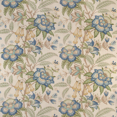 LEE JOFA 2017164.530.0 DAVENPORT PRINT PACIFIC Fabric - Eade's Wallpaper