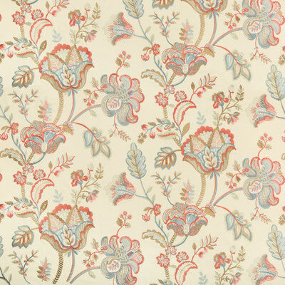 LEE JOFA 2017174.57.0 BRADFORD EMB PETAL/CAPRI Fabric - Eade's Wallpaper
