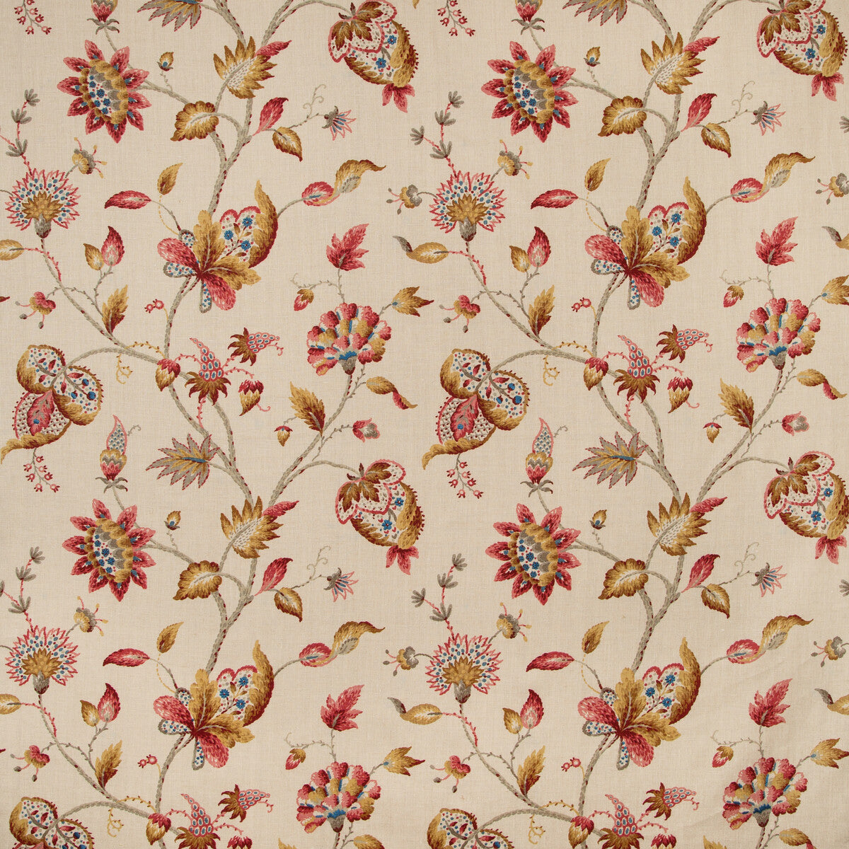 LEE JOFA 2019105.194.0 HOLLIN PRINT SPICE Fabric - Eade's Wallpaper