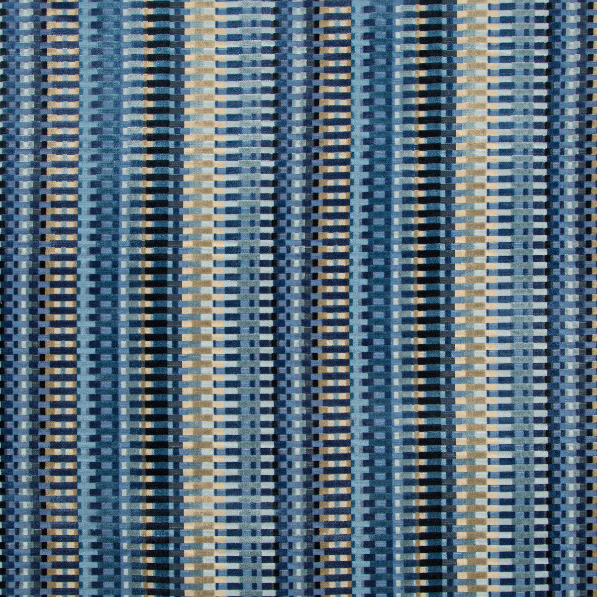 LEE JOFA 2019153.505.0 PICKET NIGHT SKY Fabric - Eade's Wallpaper