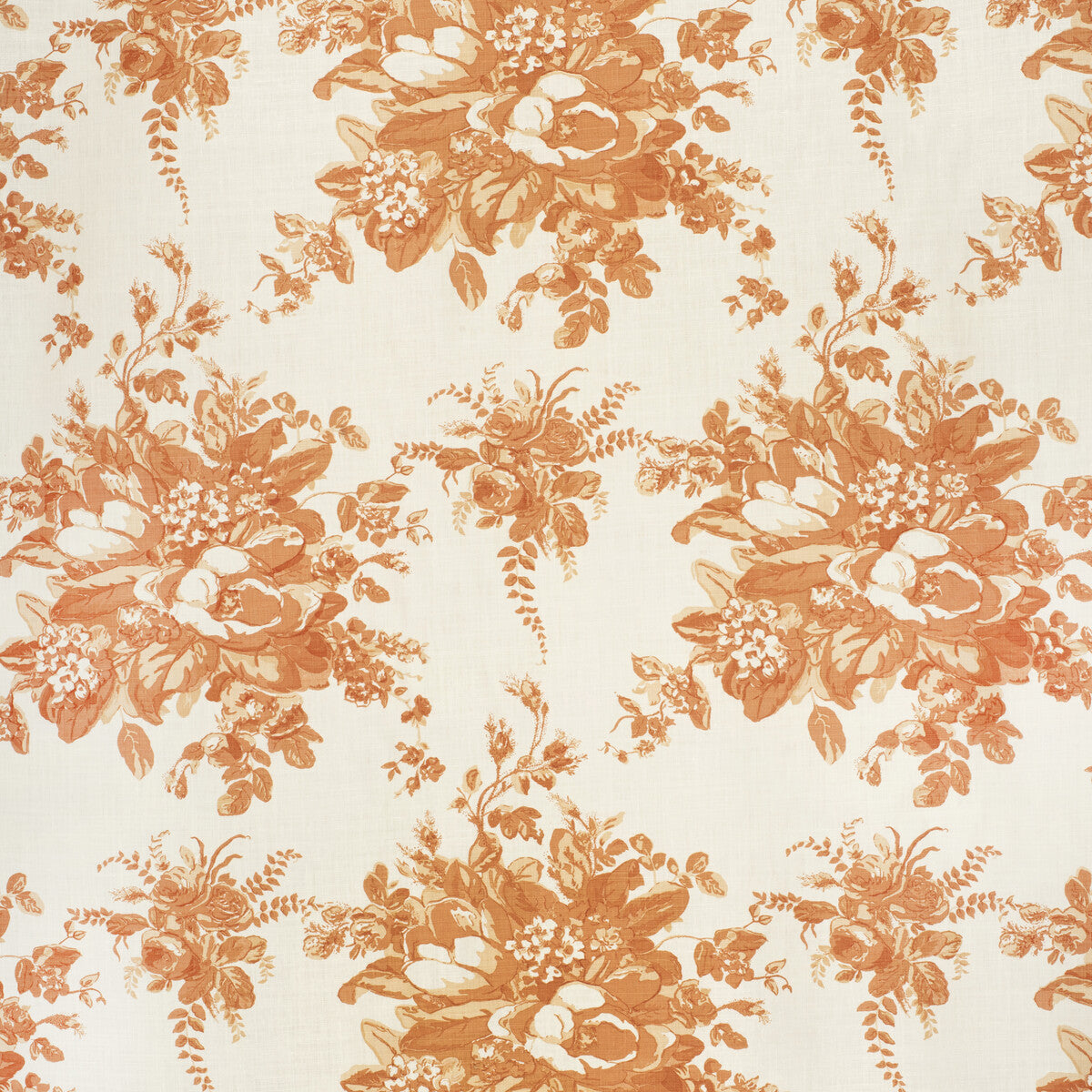 LEE JOFA 2020112.12.0 AURORA TERRACOTA Fabric - Eade's Wallpaper