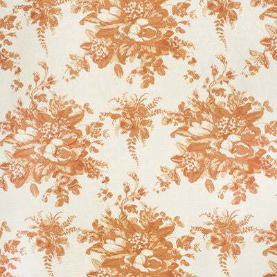 LEE JOFA 2020112.12.0 AURORA TERRACOTA Fabric - Eade's Wallpaper