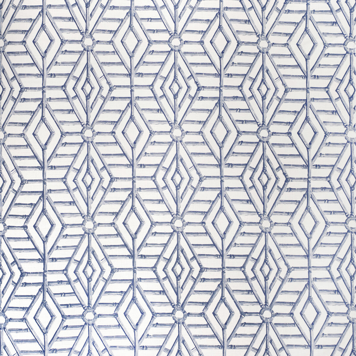 LEE JOFA 2020113.155.0 BAMBOO CANE BLUE Fabric - Eade's Wallpaper