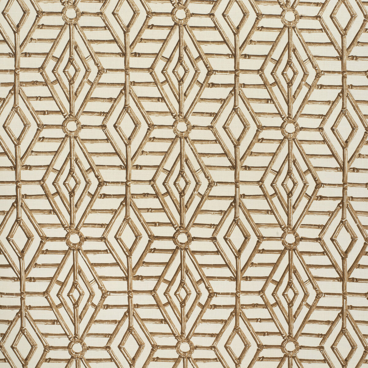 LEE JOFA 2020113.166.0 BAMBOO CANE BROWN Fabric - Eade's Wallpaper