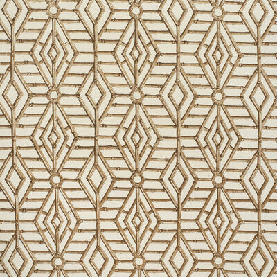 LEE JOFA 2020113.166.0 BAMBOO CANE BROWN Fabric - Eade's Wallpaper