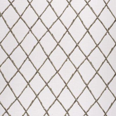 LEE JOFA 2020116.130.0 BARE TWIG TRELLIS GREEN Fabric - Eade's Wallpaper