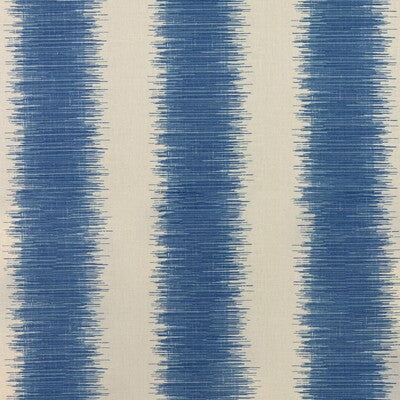 LEE JOFA 2020135.516.0 HAMPTON STRIPE BLUE/ECRU Fabric - Eade's Wallpaper