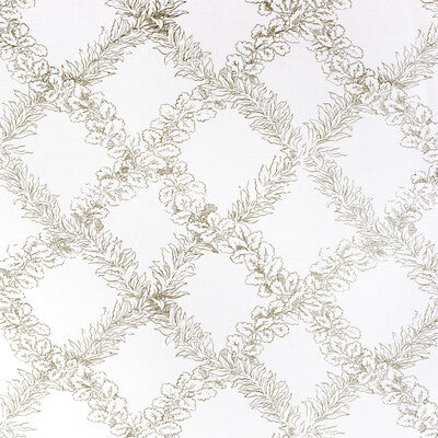 LEE JOFA 2020138.130.0 LEAF TRELLIS SAGE Fabric - Eade's Wallpaper