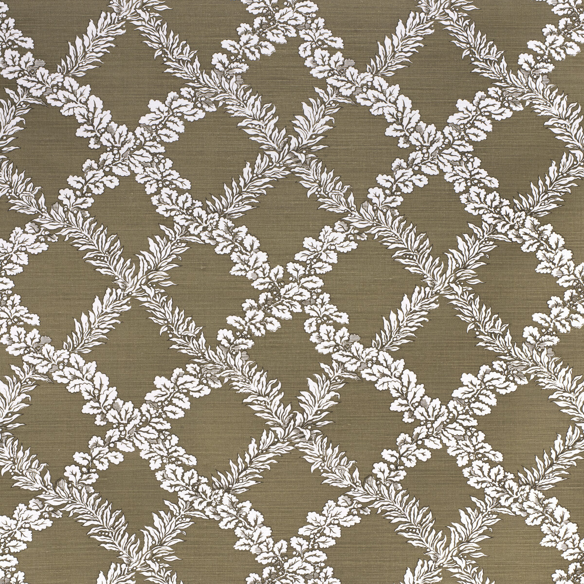LEE JOFA 2020138.30.0 LEAF TRELLIS GREEN Fabric - Eade's Wallpaper