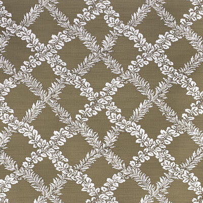 LEE JOFA 2020138.30.0 LEAF TRELLIS GREEN Fabric - Eade's Wallpaper