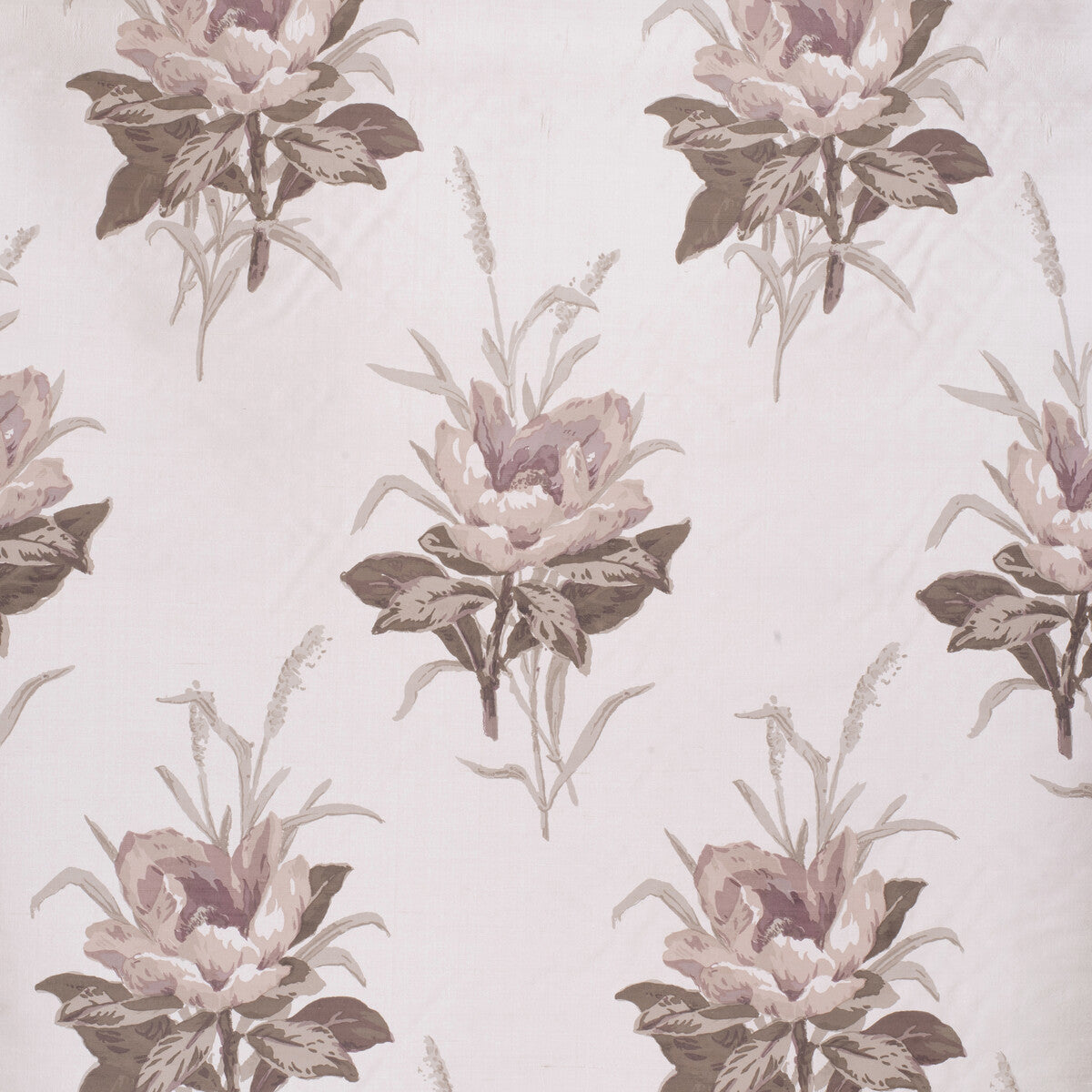 LEE JOFA 2020143.110.0 MELBA FLOWER PLUM/WHITE Fabric - Eade's Wallpaper