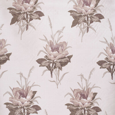 LEE JOFA 2020143.110.0 MELBA FLOWER PLUM/WHITE Fabric - Eade's Wallpaper