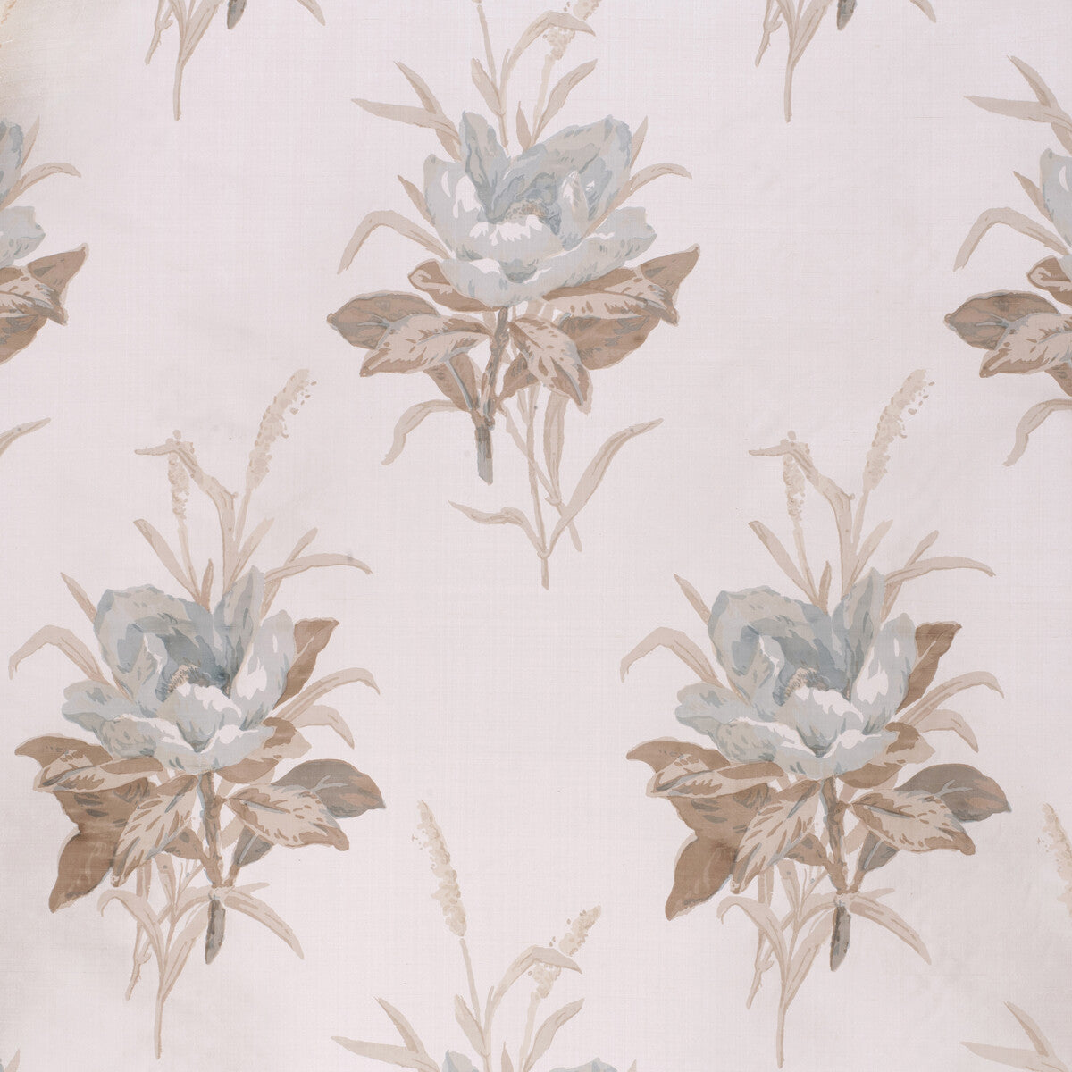 LEE JOFA 2020143.1316.0 MELBA FLOWER LICHEN/ECRU Fabric - Eade's Wallpaper