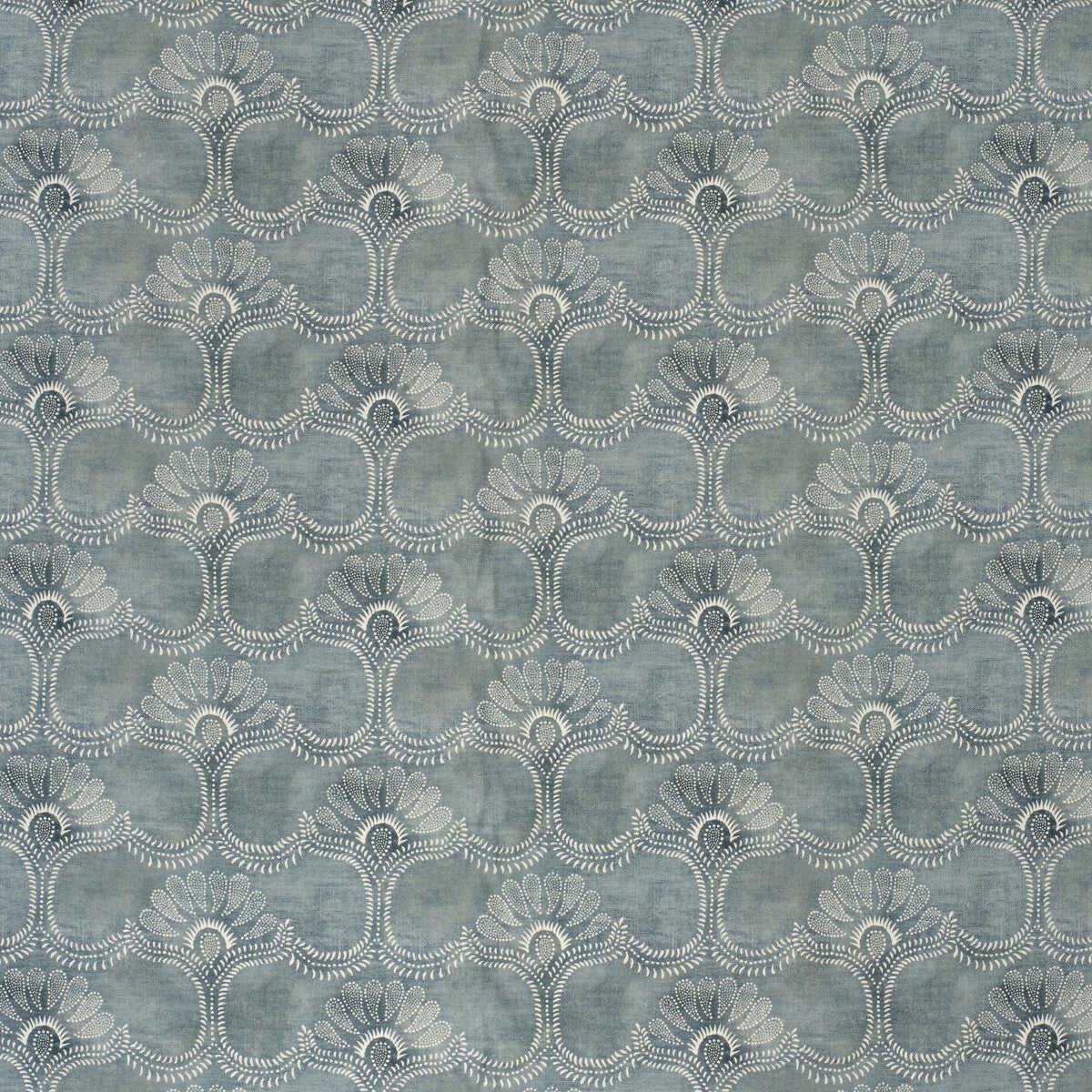 LEE JOFA 2020151.5.0 ODESSA BLUE Fabric - Eade's Wallpaper