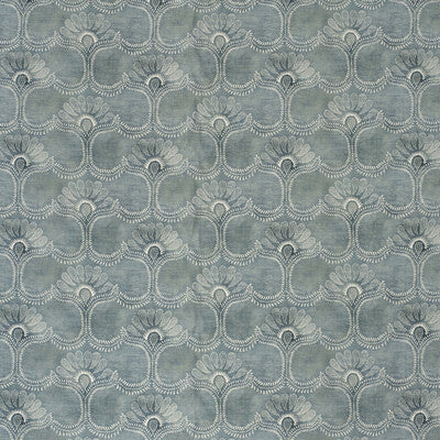 LEE JOFA 2020151.5.0 ODESSA BLUE Fabric - Eade's Wallpaper