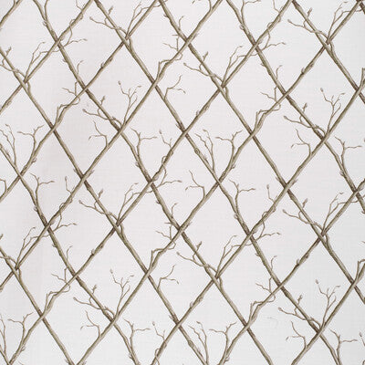 LEE JOFA 2020166.123.0 TWIG TRELLIS GREEN/WHITE Fabric - Eade's Wallpaper