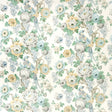 LEE JOFA 2020181.1311.0 AVONDALE PRINT SLATE/AQUA Fabric - Eade's Wallpaper