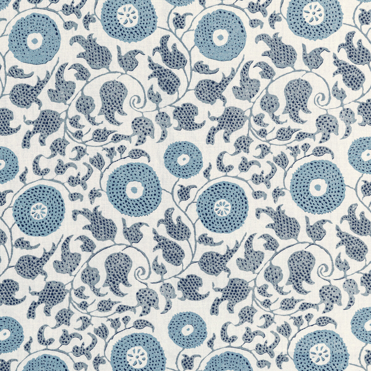 LEE JOFA 2020204.5.0 ELDORA PRINT SLATE Fabric - Eade's Wallpaper