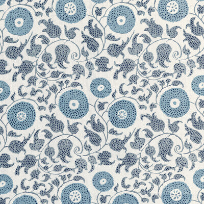 LEE JOFA 2020204.5.0 ELDORA PRINT SLATE Fabric - Eade's Wallpaper