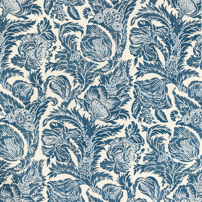 LEE JOFA 2020205.515.0 MARION PRINT DENIM Fabric - Eade's Wallpaper