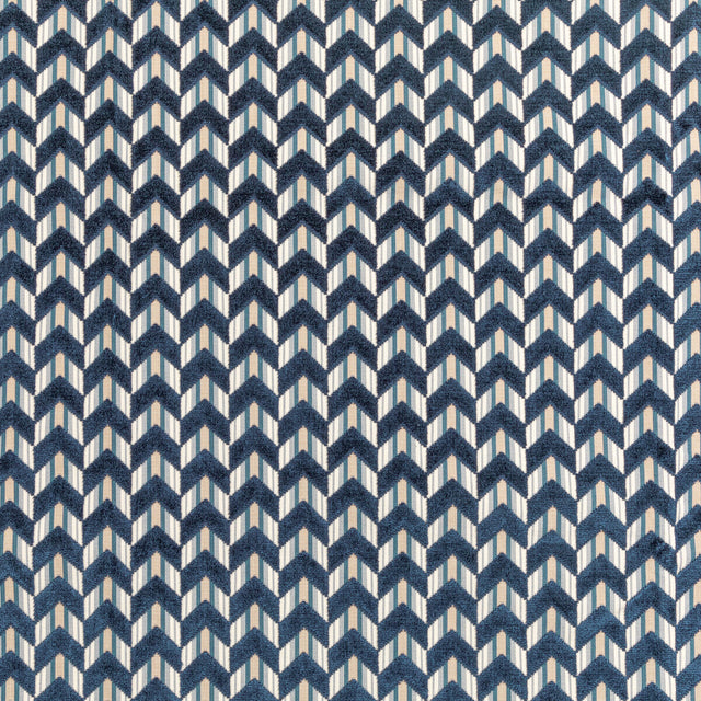 LEE JOFA 2020207.50.0 BAILEY VELVET NAVY Fabric - Eade's Wallpaper
