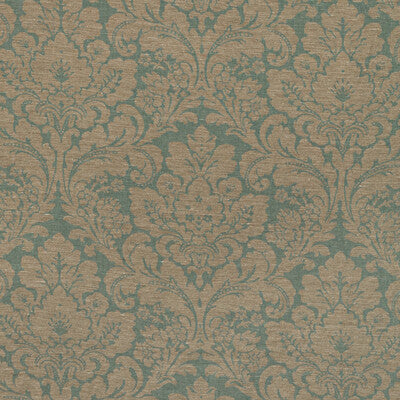 LEE JOFA 2020212.1516.0 ACANTHUS DAMASK BLUE Fabric - Eade's Wallpaper