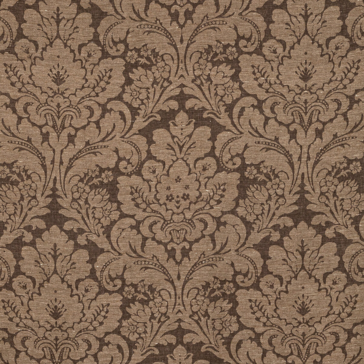 LEE JOFA 2020212.6.0 ACANTHUS DAMASK SABLE Fabric - Eade's Wallpaper