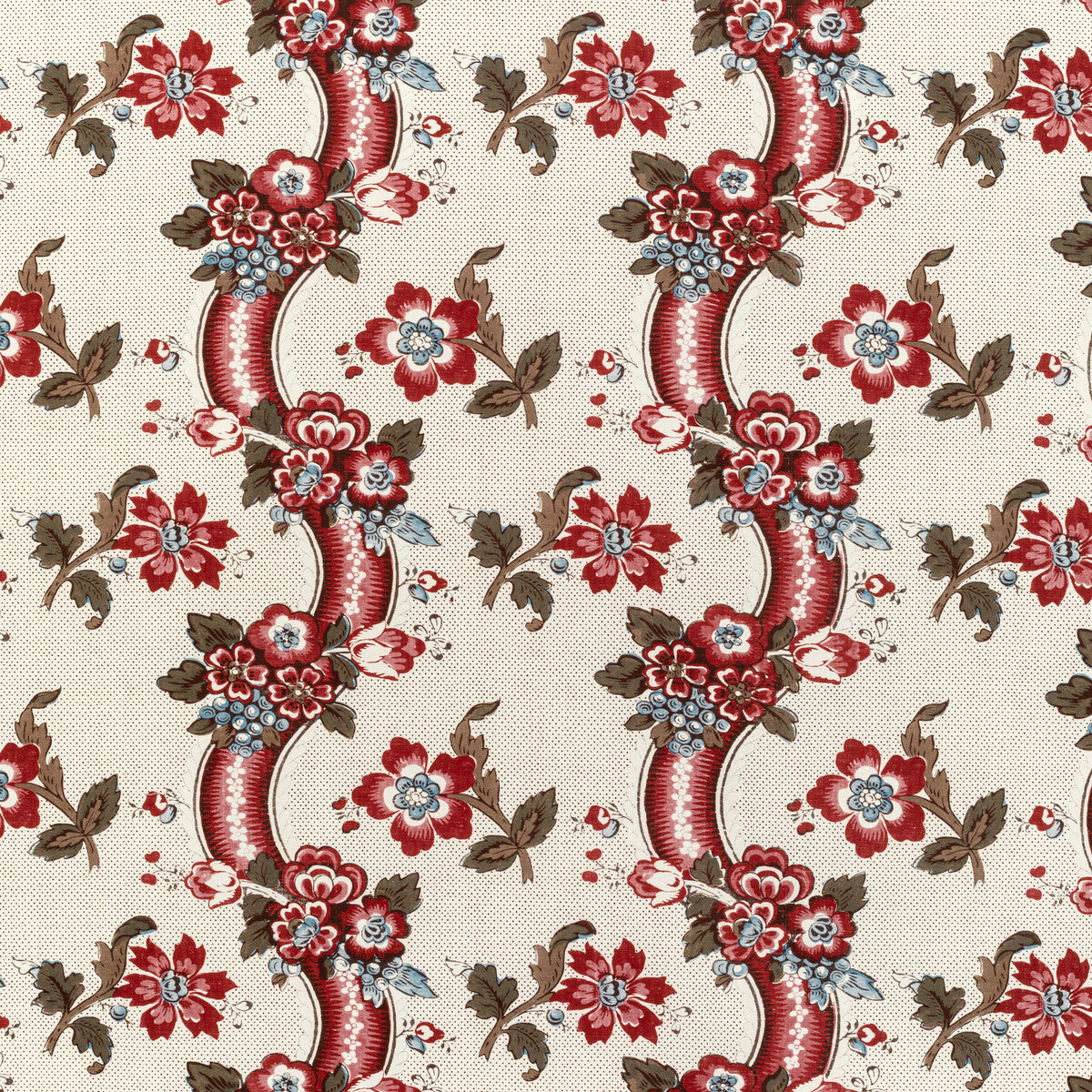 LEE JOFA 2020217.195.0 BENDAY PRINT RED/BLUE Fabric - Eade's Wallpaper