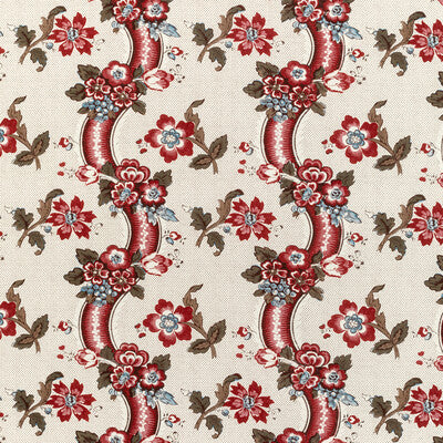 LEE JOFA 2020217.195.0 BENDAY PRINT RED/BLUE Fabric - Eade's Wallpaper