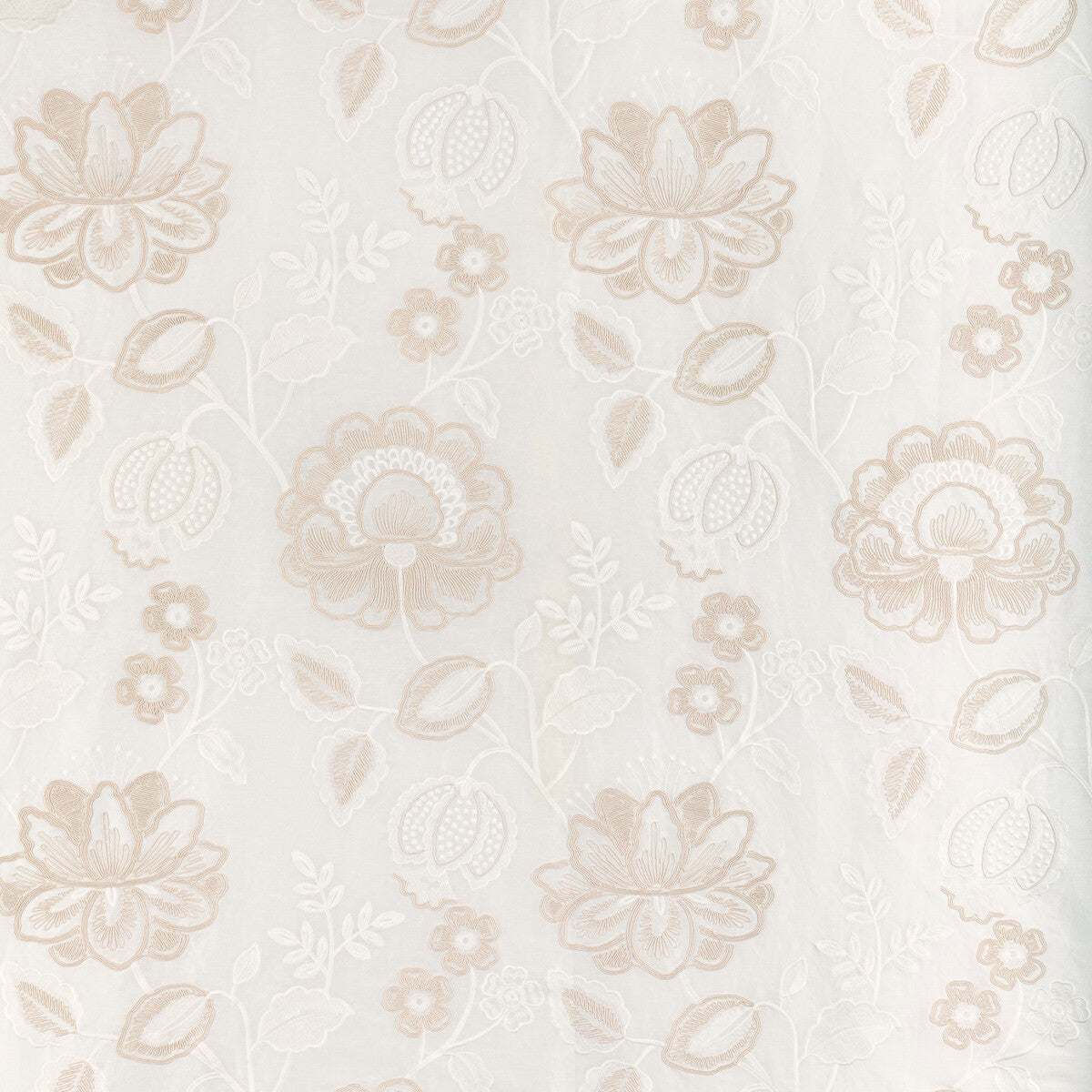 LEE JOFA 2021124.16.0 MIRAMAR SHEER ECRU Fabric - Eade's Wallpaper