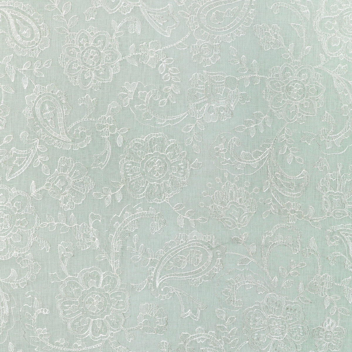 LEE JOFA 2021128.123.0 VARLEY SHEER SEAGLASS Fabric - Eade's Wallpaper