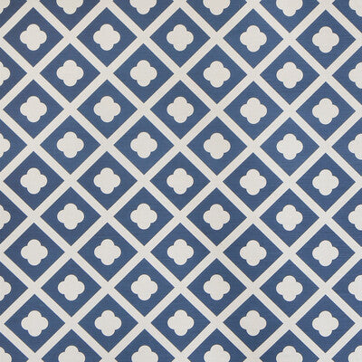 LEE JOFA 2021132.50.0 JARDIN DARK NAVY ON ECRU Fabric - Eade's Wallpaper