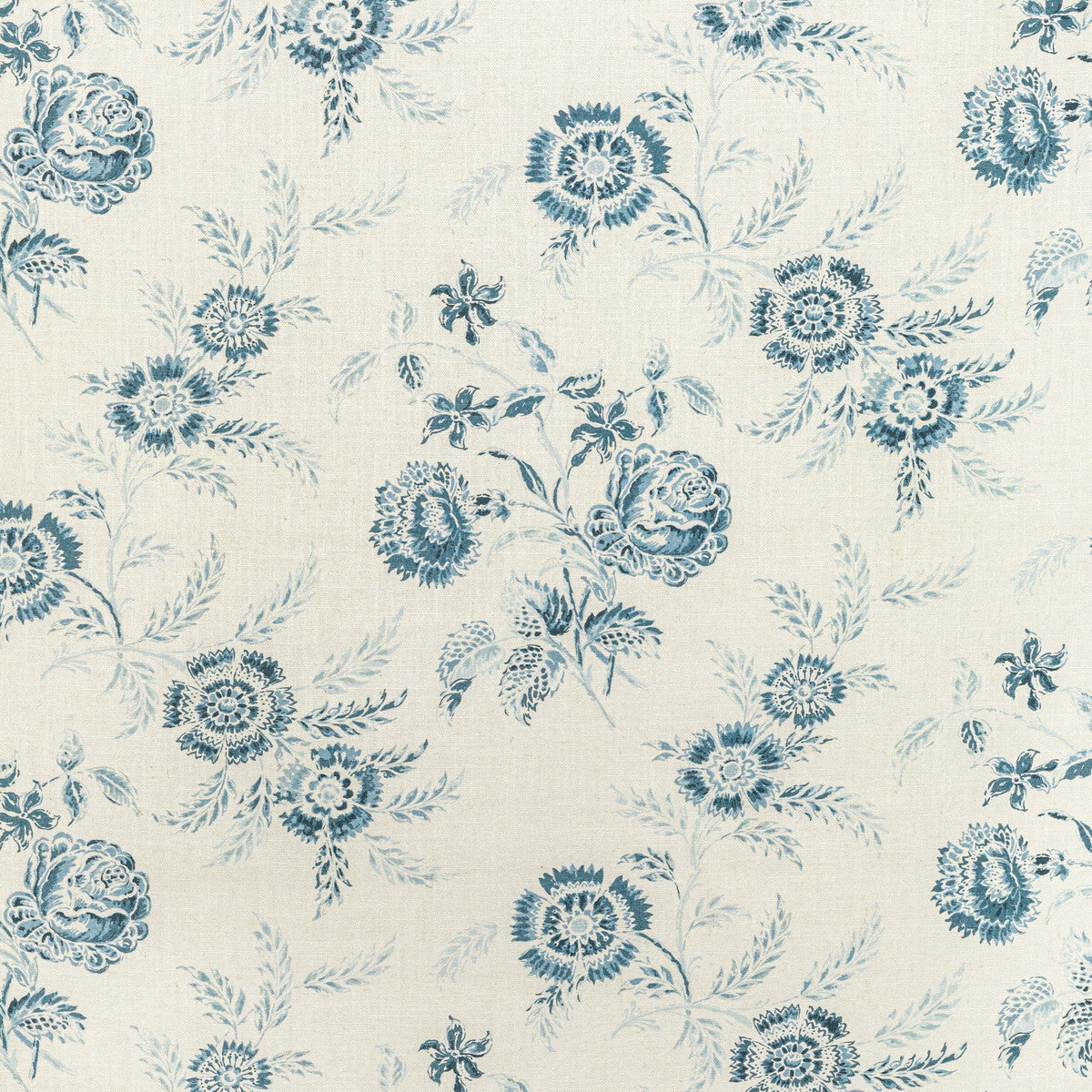 LEE JOFA 2022101.15.0 BOUTIQUE FLORAL BLUE Fabric - Eade's Wallpaper