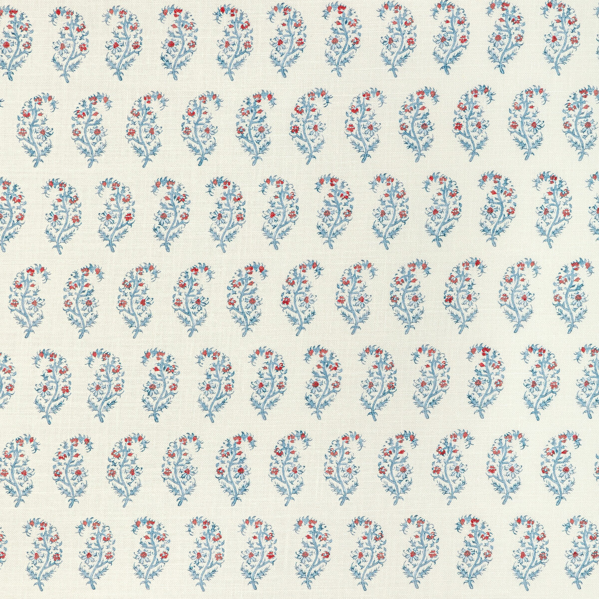 LEE JOFA 2022107.195.0 INDIENNES PAISLEY BERRY Fabric - Eade's Wallpaper