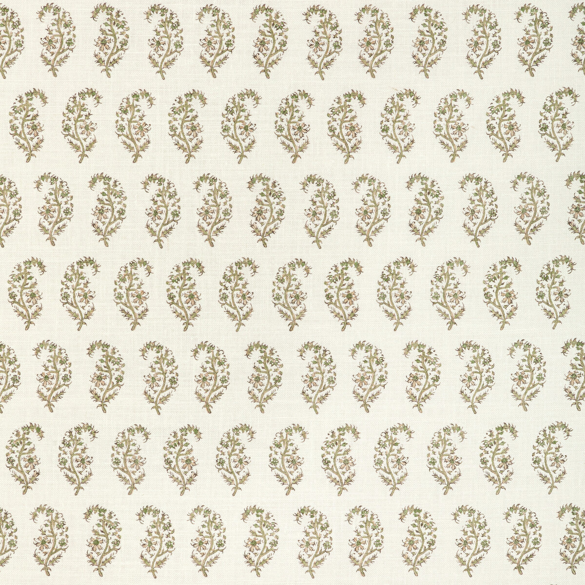 LEE JOFA 2022107.316.0 INDIENNES PAISLEY IVY Fabric - Eade's Wallpaper