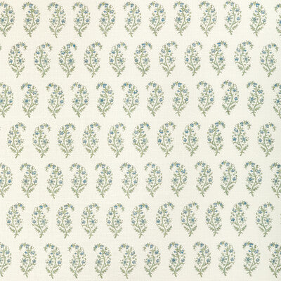 LEE JOFA 2022107.530.0 INDIENNES PAISLEY SEA Fabric - Eade's Wallpaper