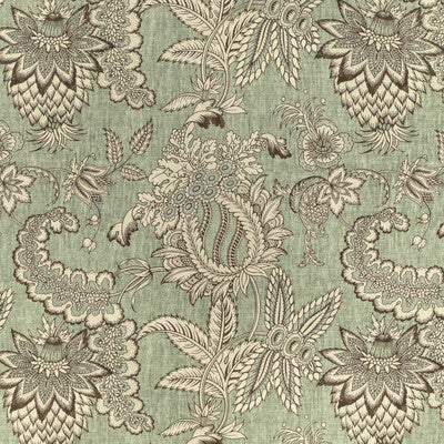 LEE JOFA 2022115.3.0 JENNINGS PRINT GREEN Fabric - Eade's Wallpaper