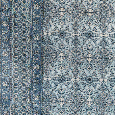 LEE JOFA 2022117.5.0 PALMER PRINT DELFT Fabric - Eade's Wallpaper