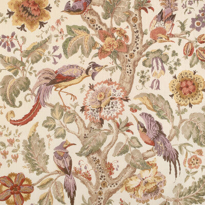 LEE JOFA 2023100.34.0 TREE OF LIFE GOLDEN/MOSS Fabric - Eade's Wallpaper