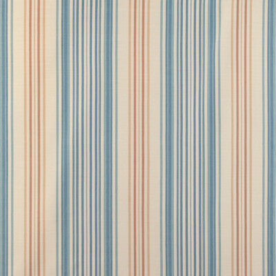 LEE JOFA 2023104.516.0 UPLAND STRIPE AZURE Fabric - Eade's Wallpaper
