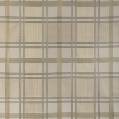 LEE JOFA 2023109.1611.0 DAVIES PLAID SAND/STONE Fabric - Eade's Wallpaper