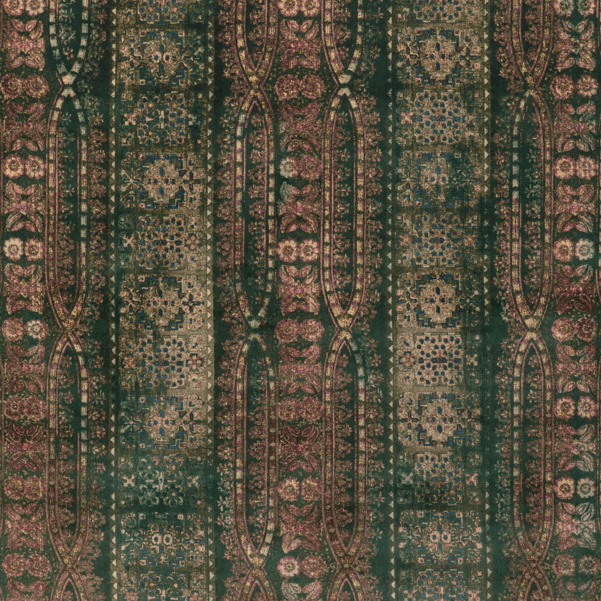 LEE JOFA 2023114.314.0 BRYMPTON VELVET CERULEAN Fabric - Eade's Wallpaper