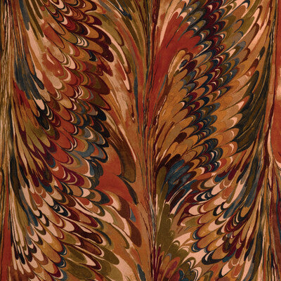 LEE JOFA 2023116.610.0 TAPLOW VELVET CLAY/PLUM Fabric - Eade's Wallpaper